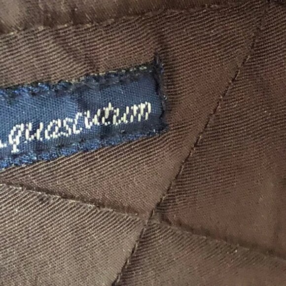 Vintage Aquascutum brown quilted jacket, lined with cotton tartan, size 10 US - Picture 4 of 5